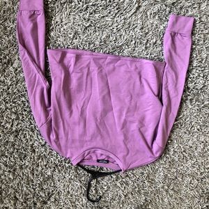 Purple Cropped Sweater